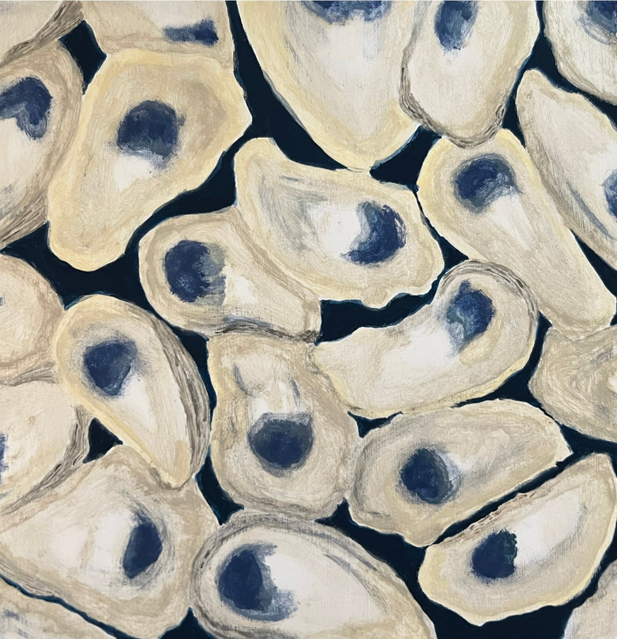 Shucks - Original Acrylic on 8”x8” Wood Board