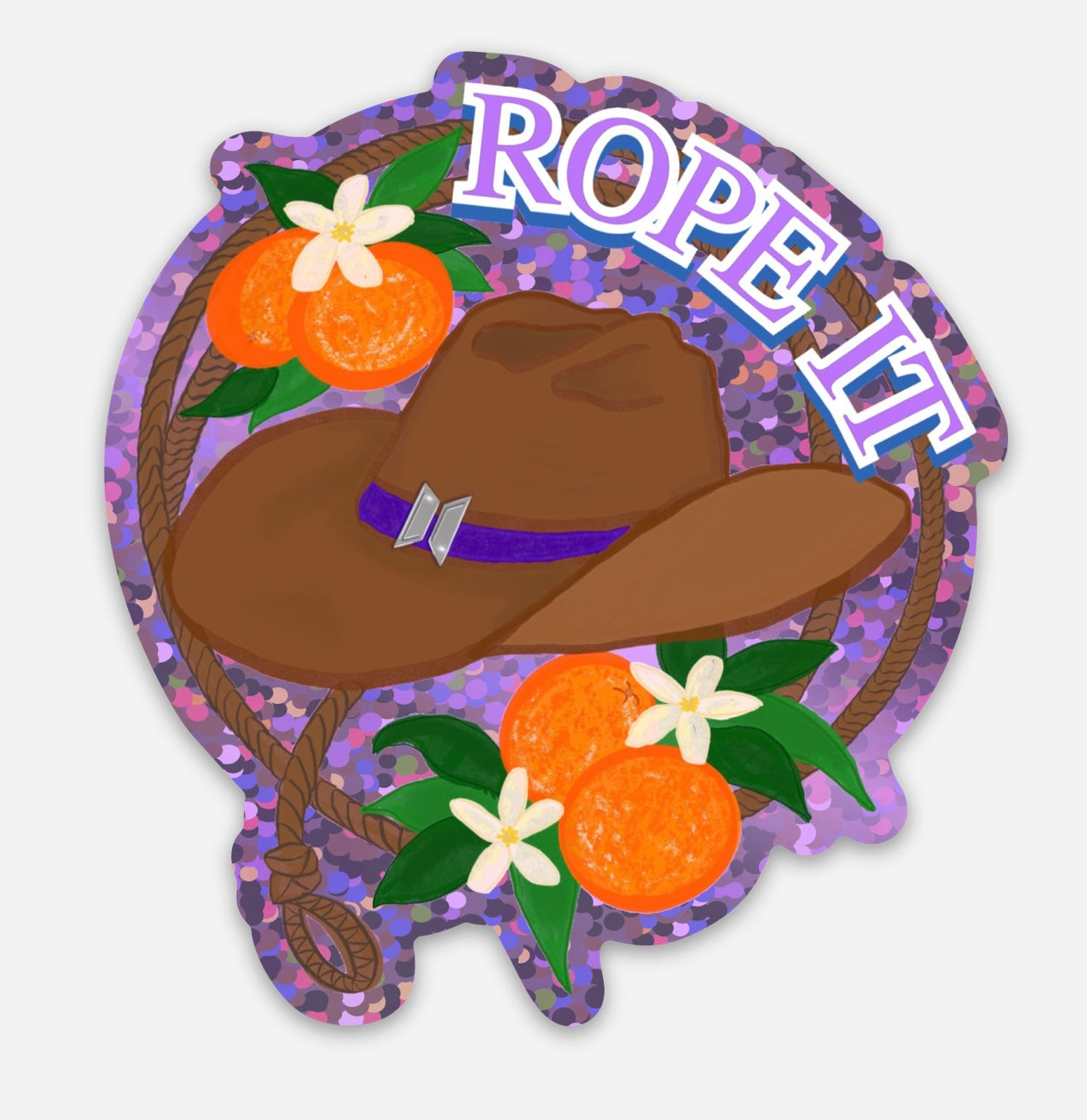 The Borahae Collection: “Rope It” Glitter Vinyl Sticker – Inspired by Jin of BTS