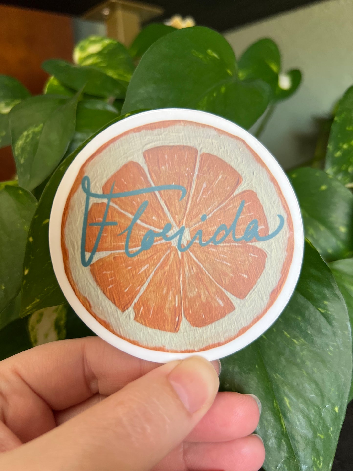 Florida Orange Tourist Sticker