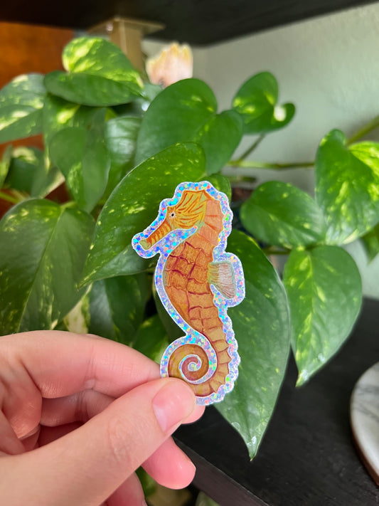 Seahorse Sparkle Sticker