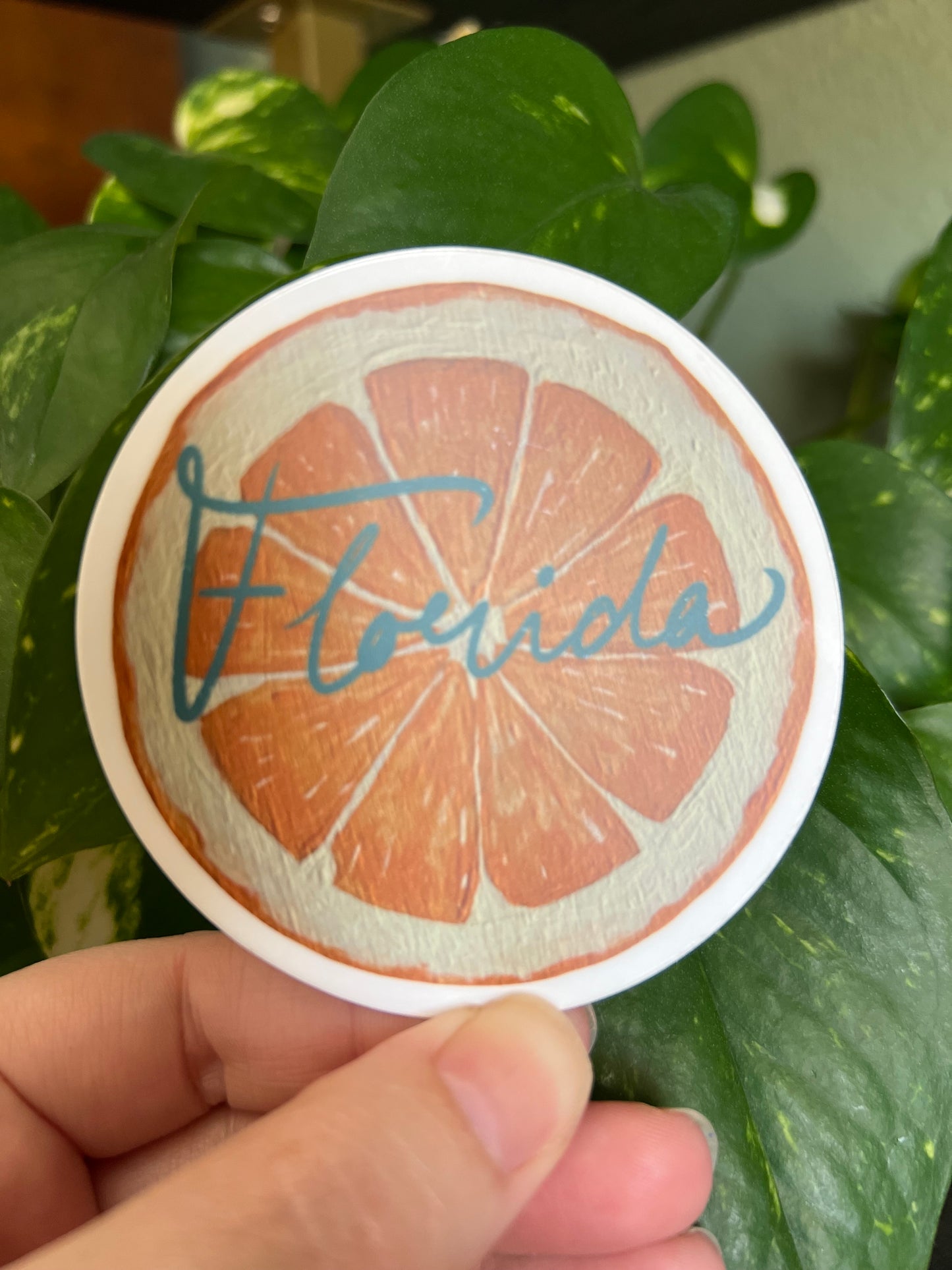 Florida Orange Tourist Sticker