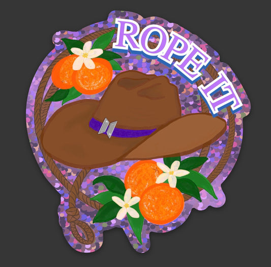 The Borahae Collection: “Rope It” Glitter Vinyl Sticker – Inspired by Jin of BTS