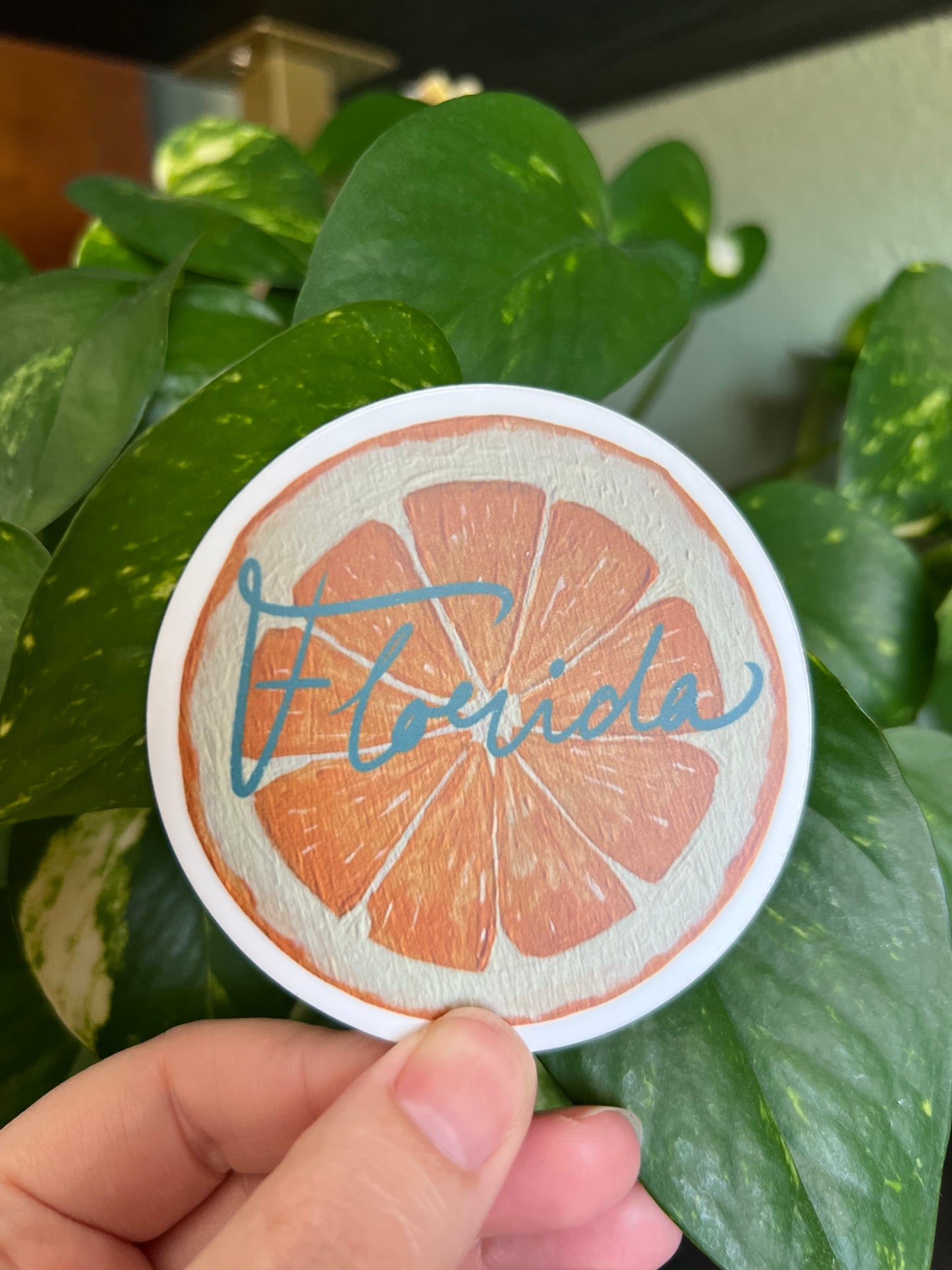 Florida Orange Tourist Sticker