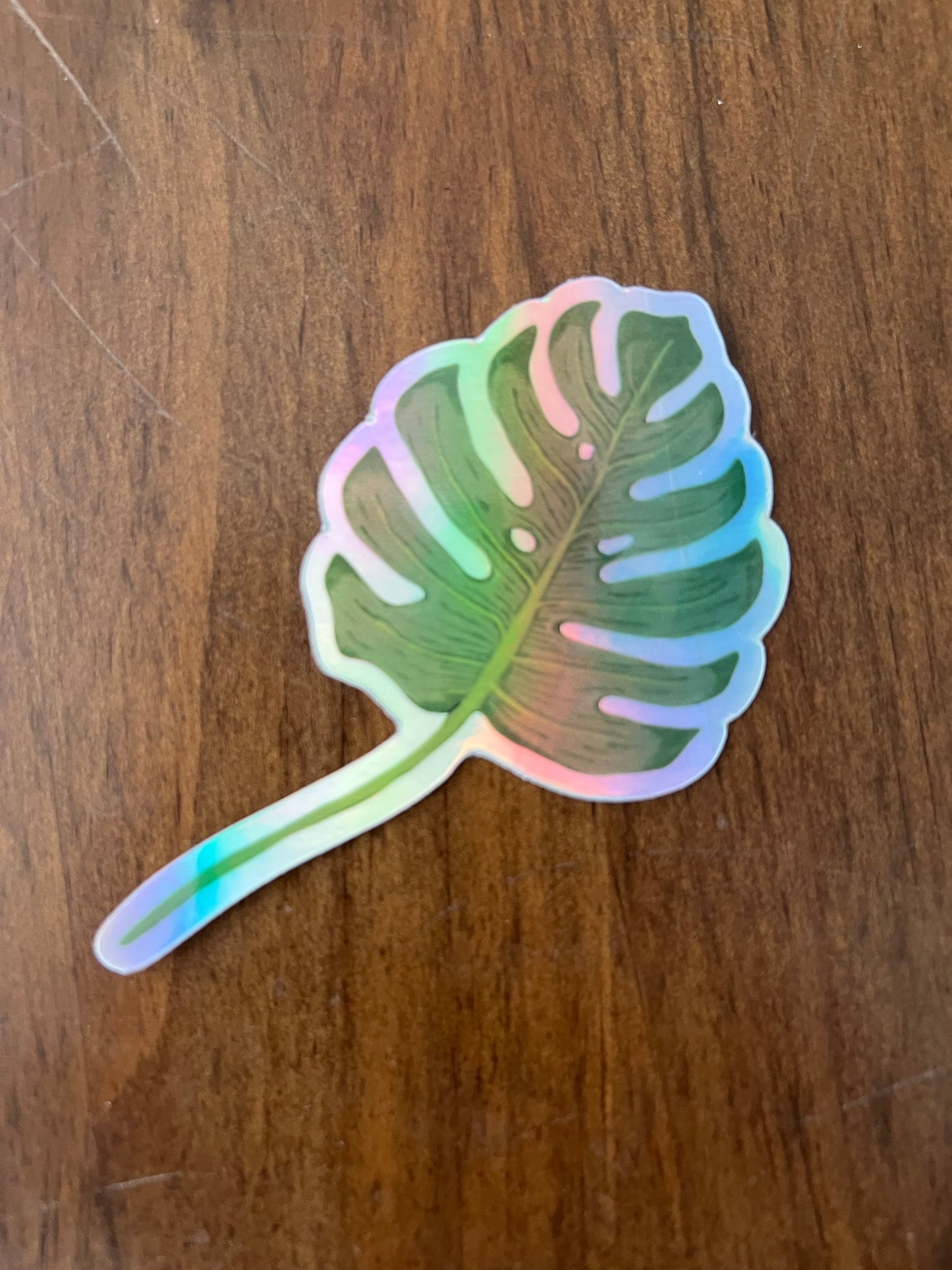 Philodendron Holographic Sticker