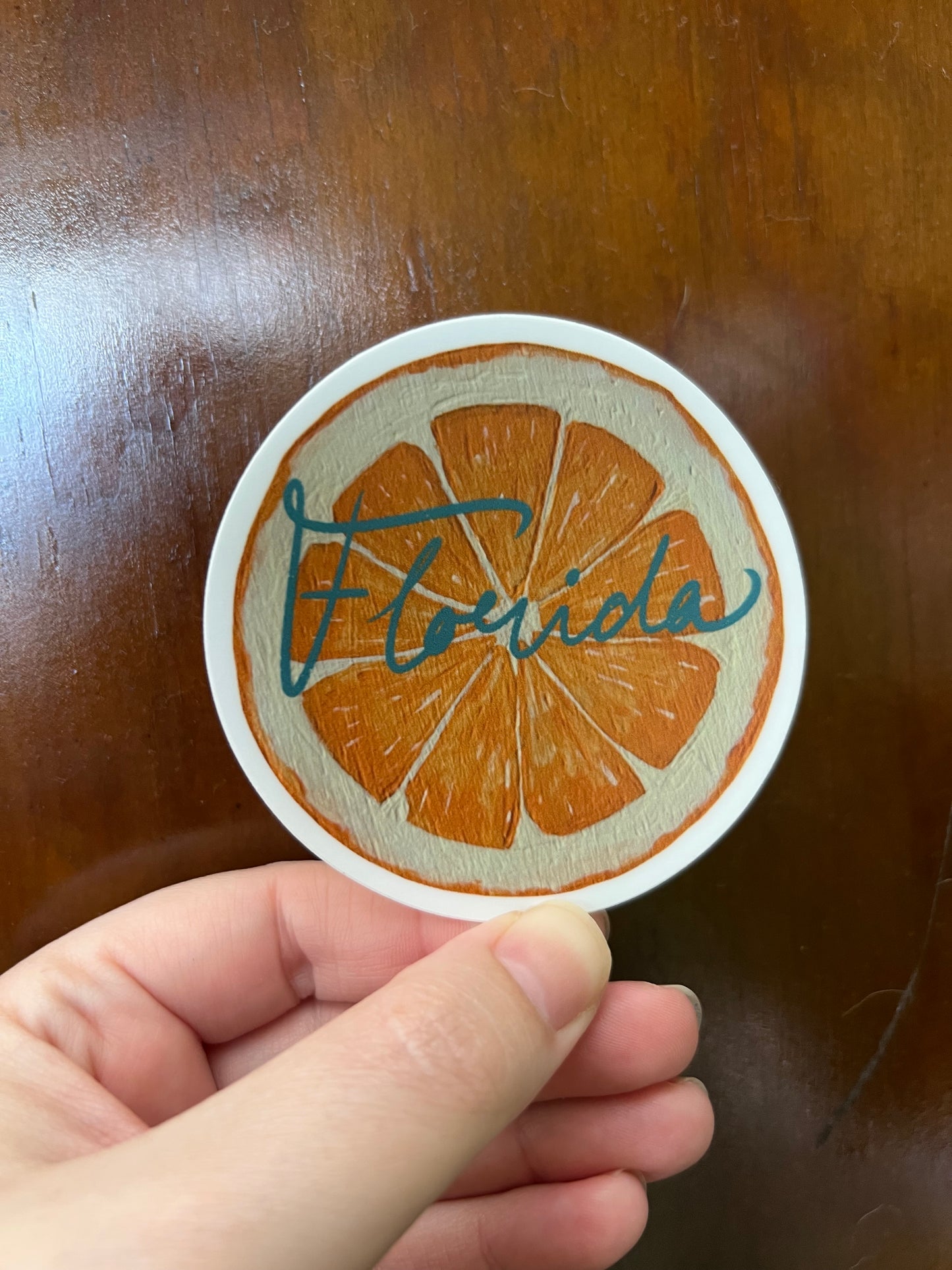 Florida Orange Tourist Sticker