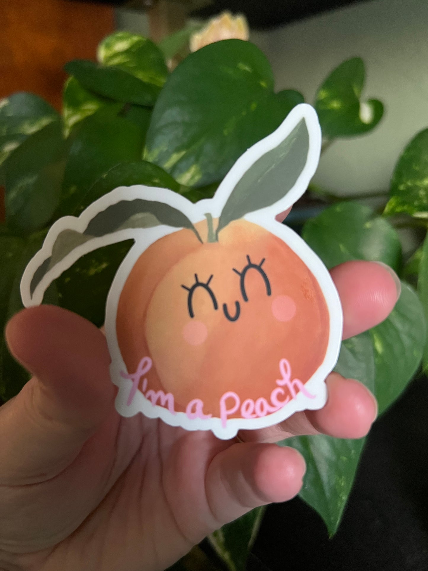 “I’m a peach” Sticker