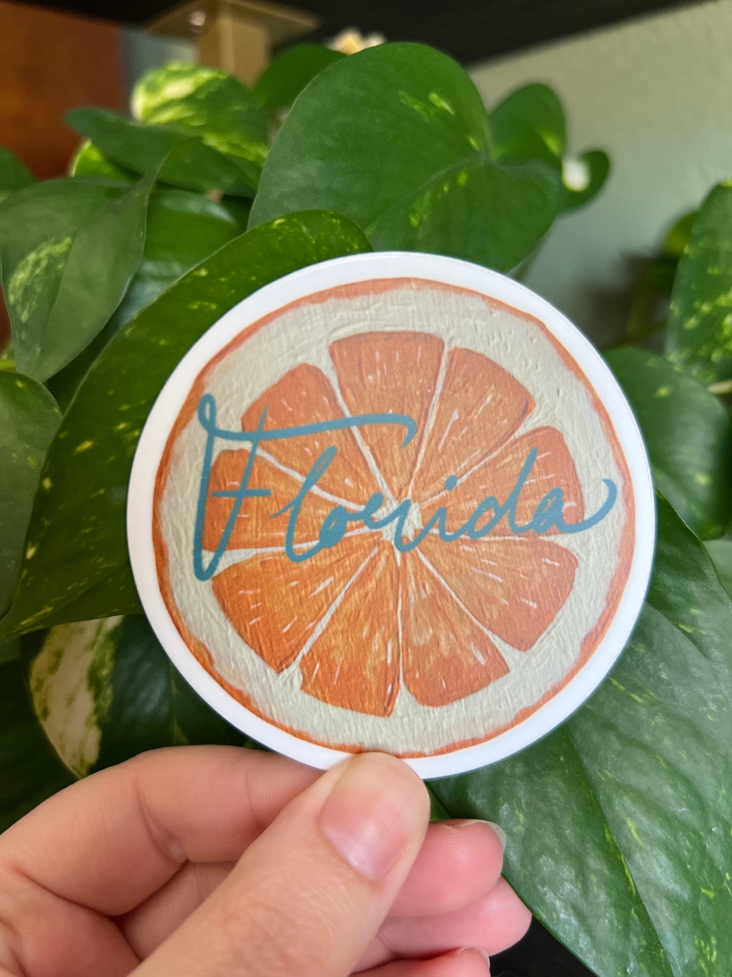 Florida Orange Tourist Sticker