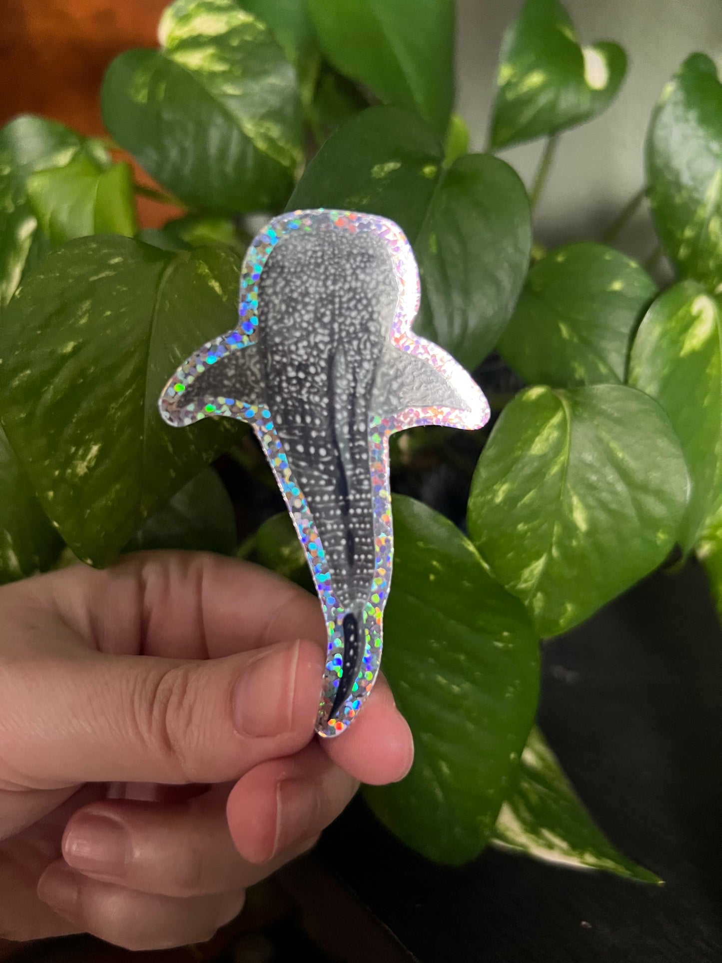 Whale Shark Sparkle Sticker