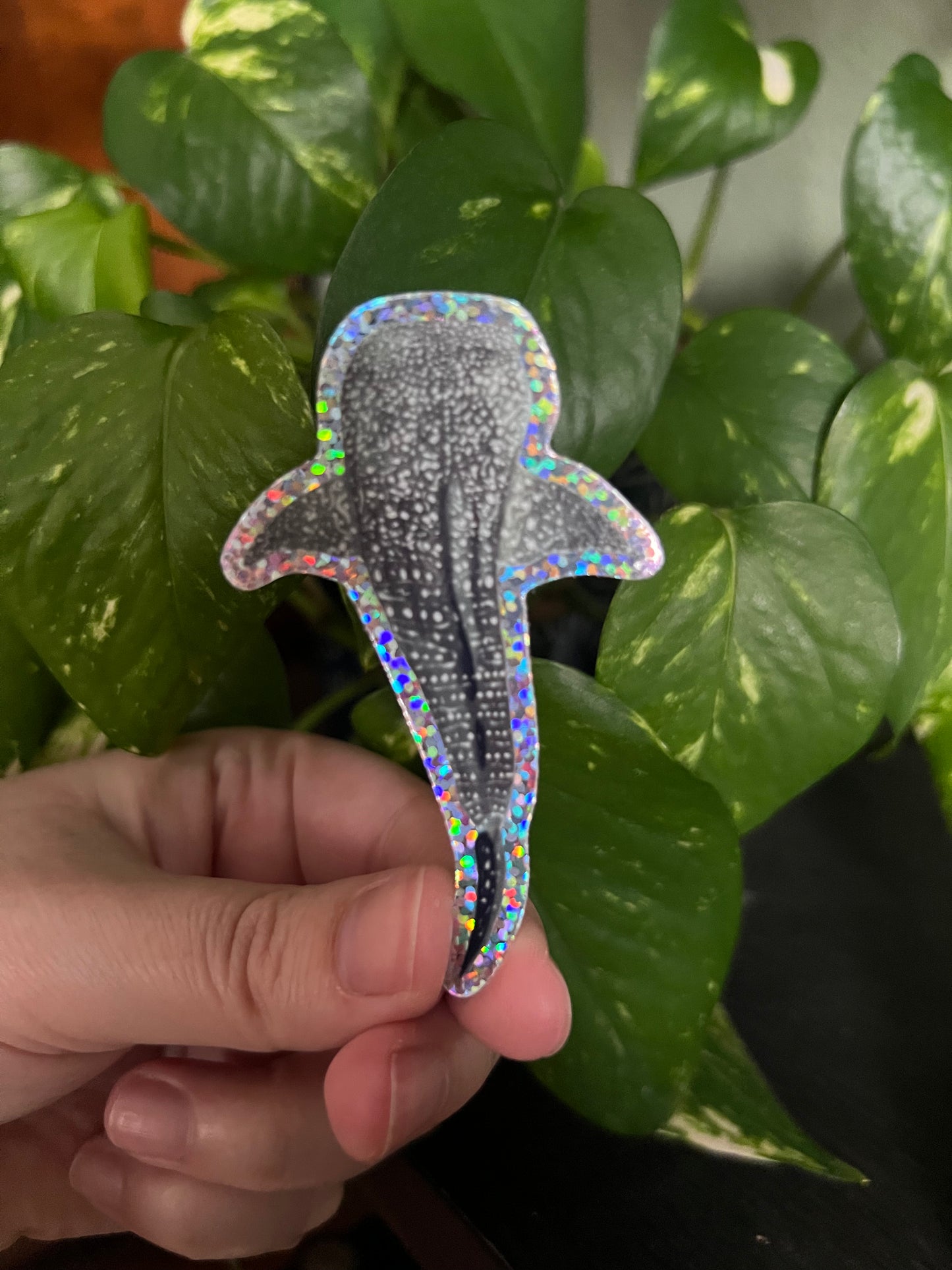 Whale Shark Sparkle Sticker