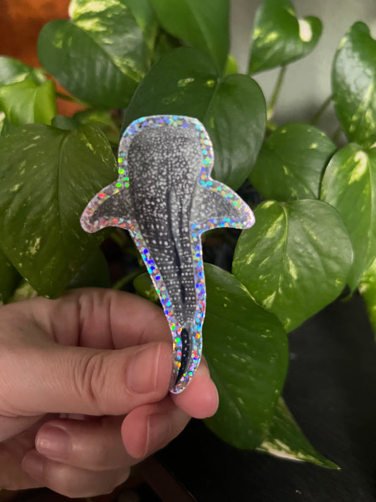 Whale Shark Sparkle Sticker