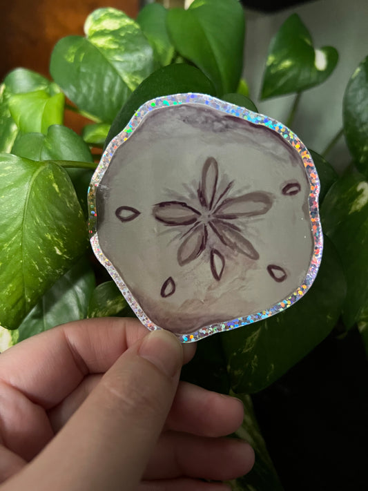 Sand Dollar Sparkle Sticker