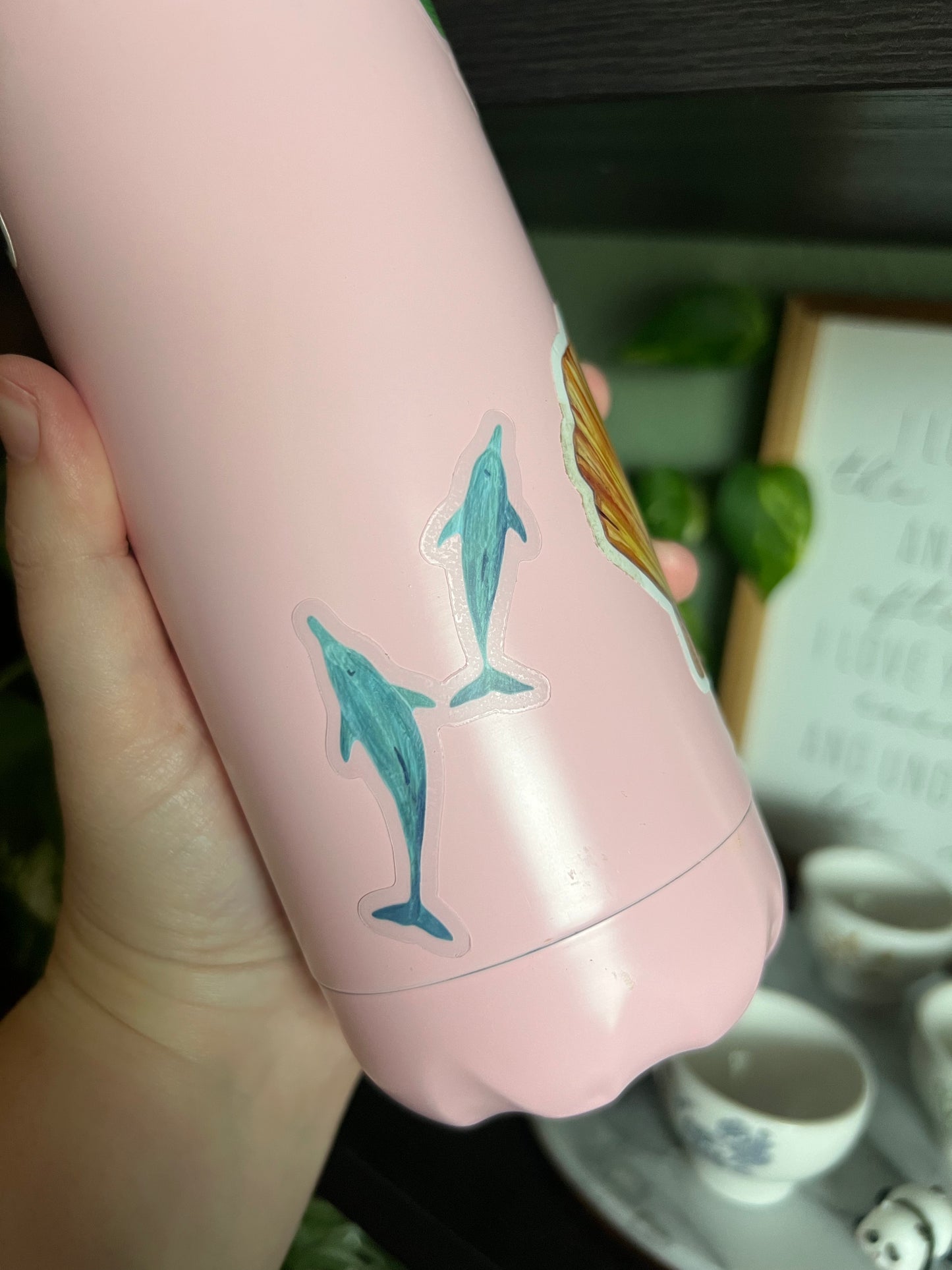 Bottlenose Besties Clear Die Cut Sticker