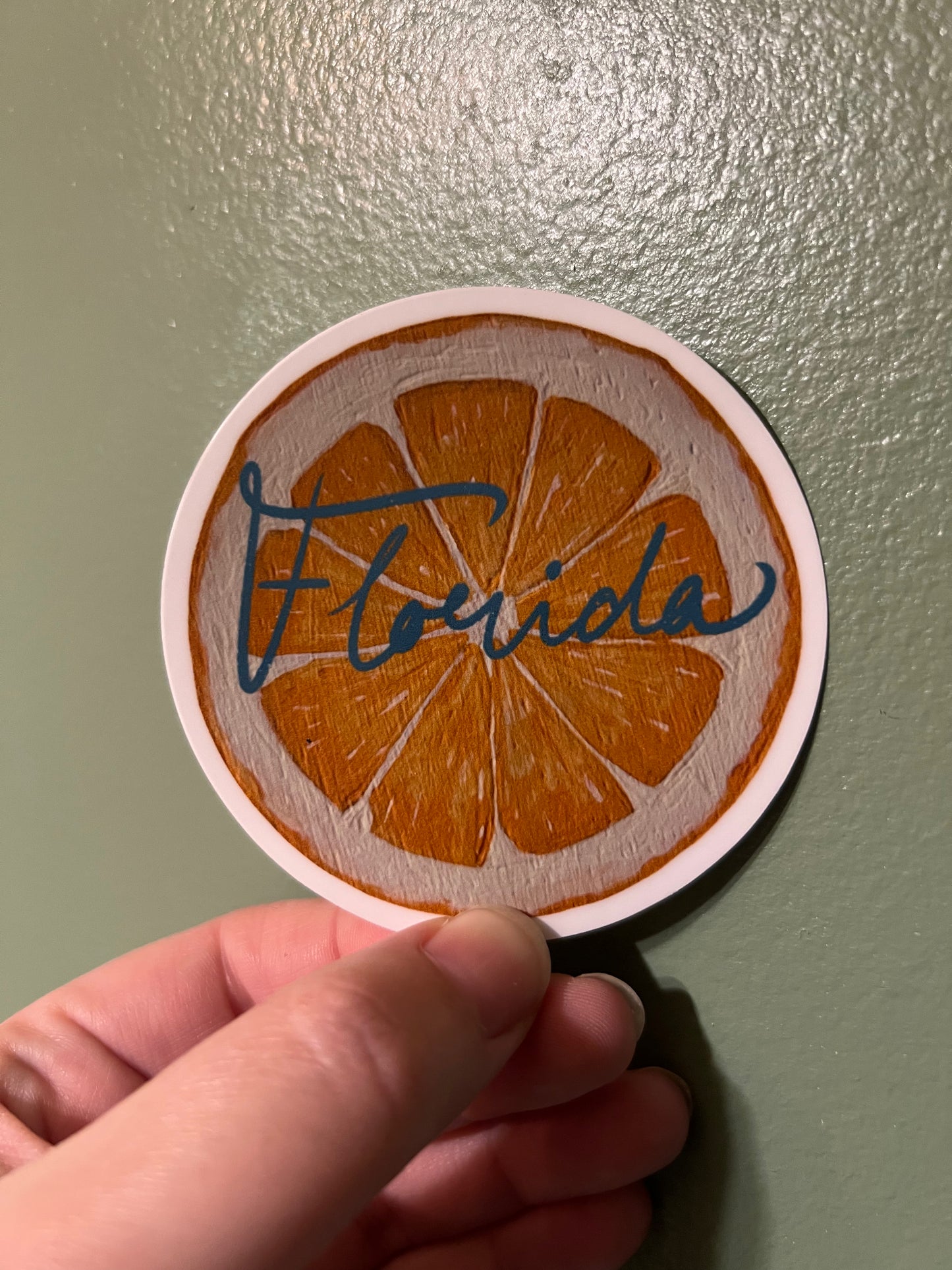 Florida Orange Tourist Sticker